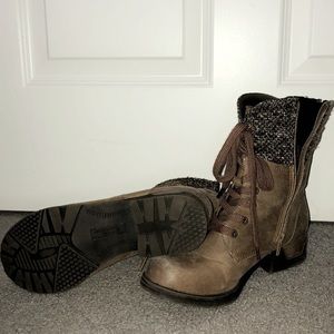 Brown Combat Boots